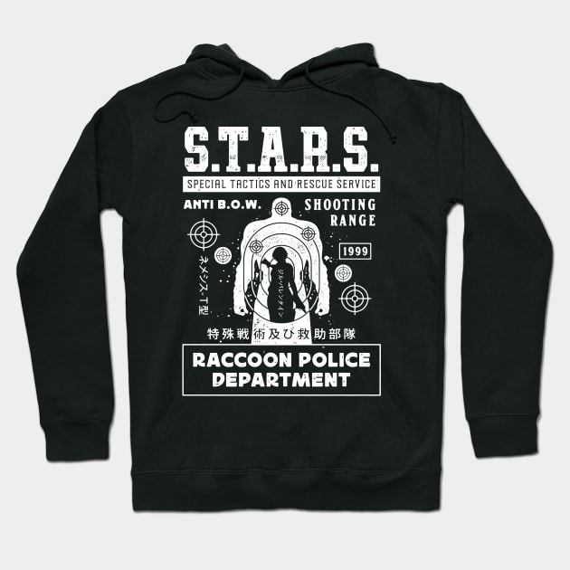 Raccoon City Shooting Range White Hoodie by Lagelantee